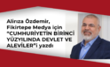 Alirıza Özdemir’den Önemli Makale