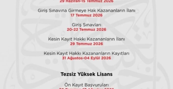 AHBVÜ Alevi Bektaşi Kültürü Ana Bilim Dalı’nda Lisans Üstü Başvuruları Başlıyor