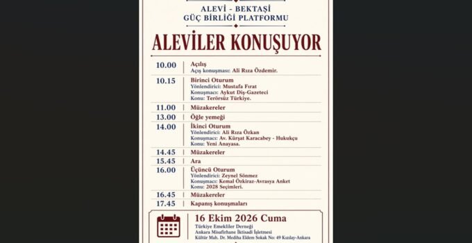 “Aleviler Konuşuyor” Çalıştayının detayları açıklandı